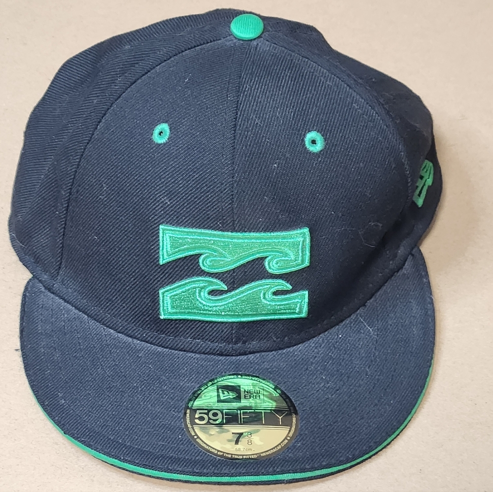 Billabong Men’s Snapback Trucker Hat Black And Green 7 3/8